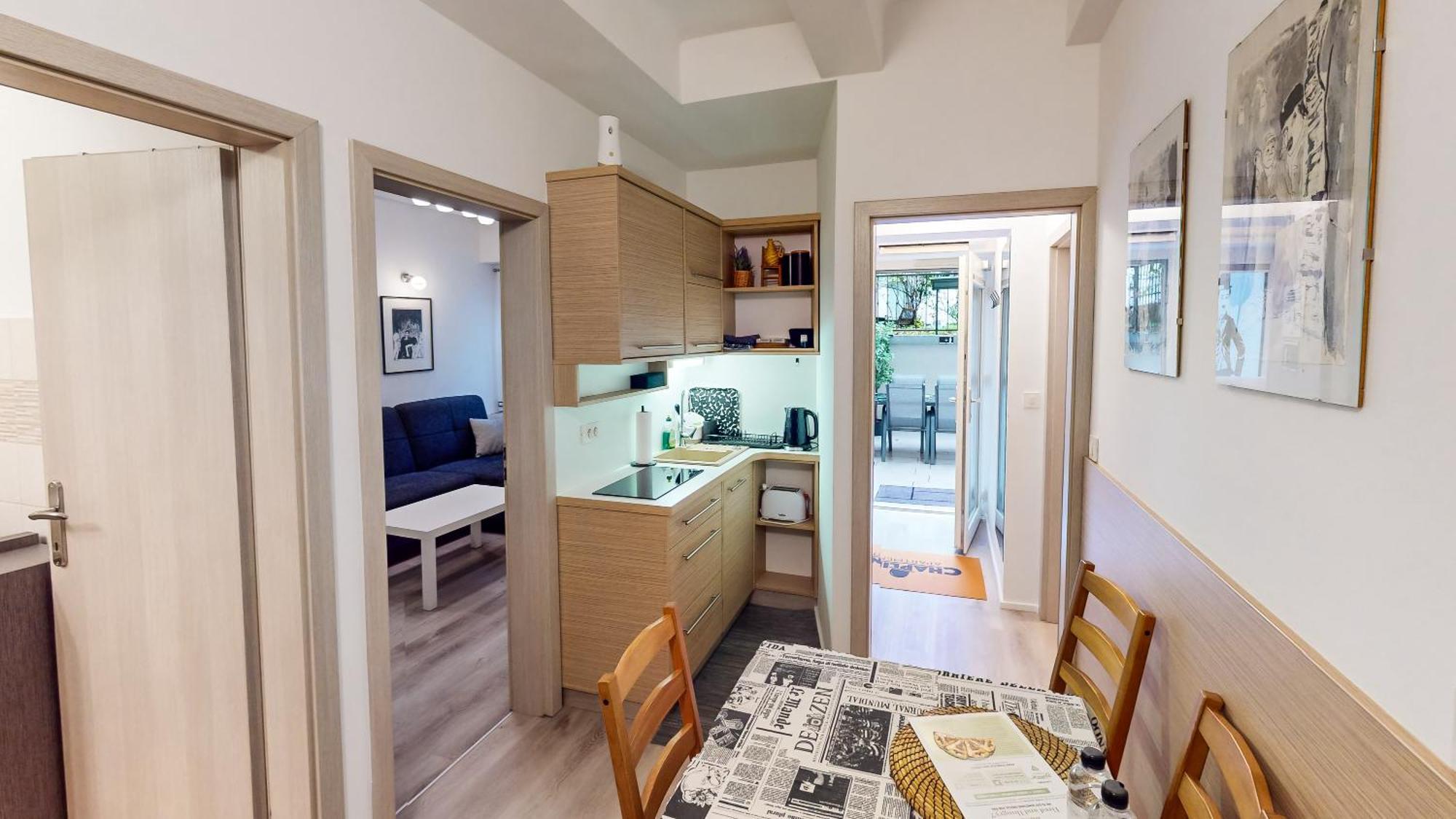 Chaplin Apartment - Free Garage Parking リュブリャナ エクステリア 写真